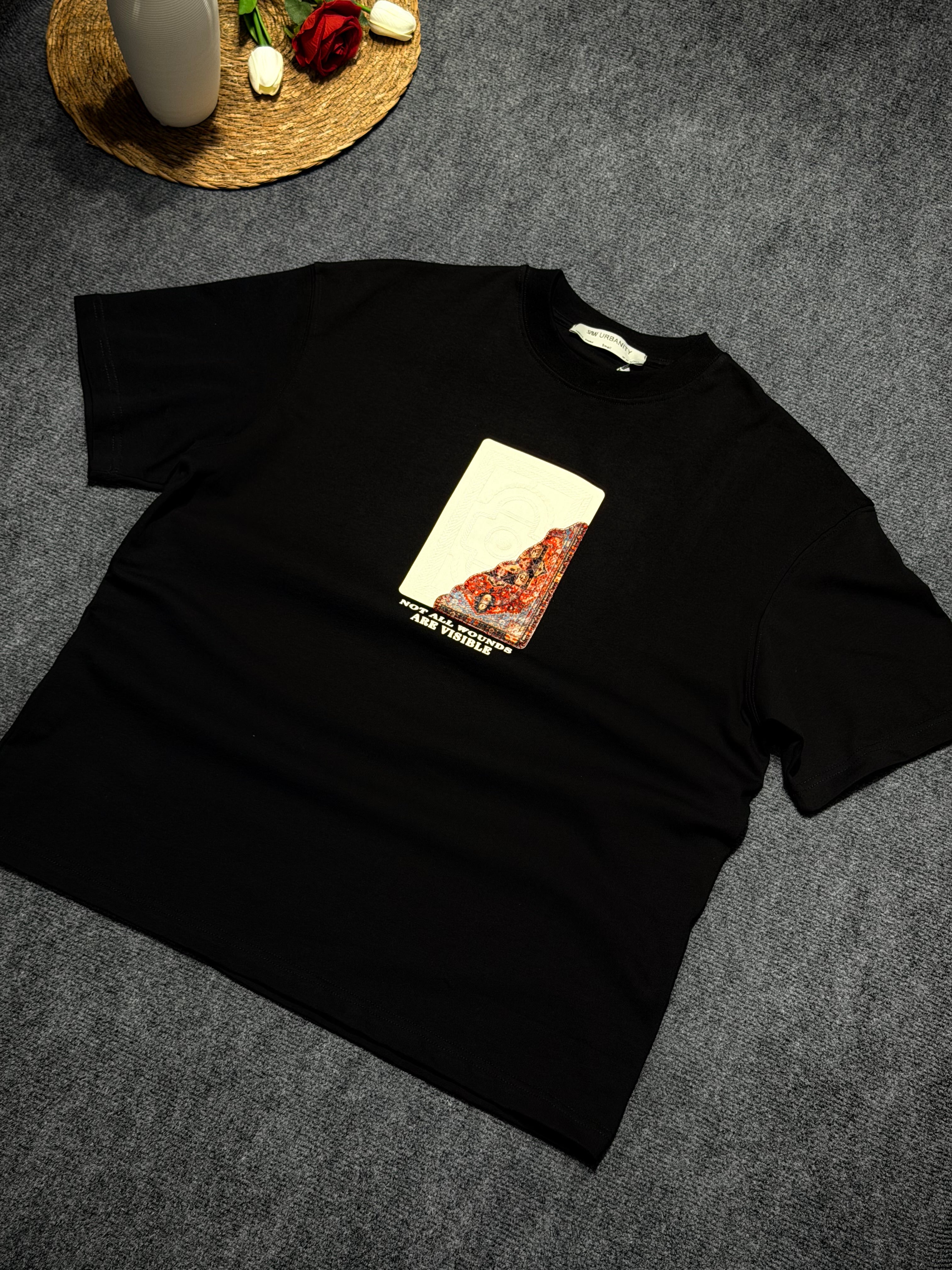 Not All Baskılı Oversize T-shirt Siyah