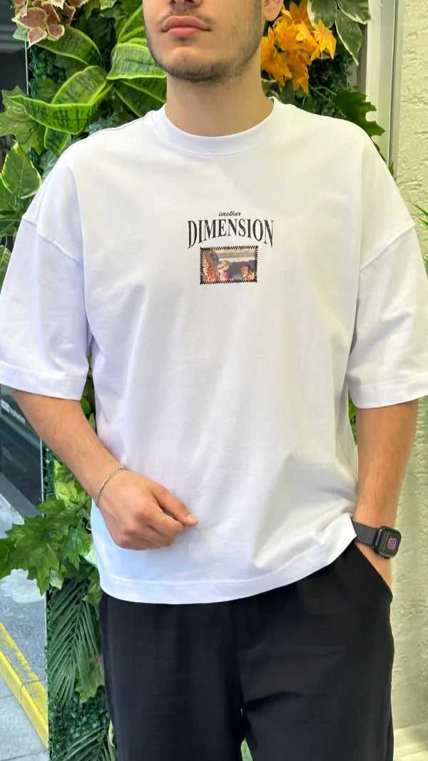 Beyaz Dimension T-Shirt