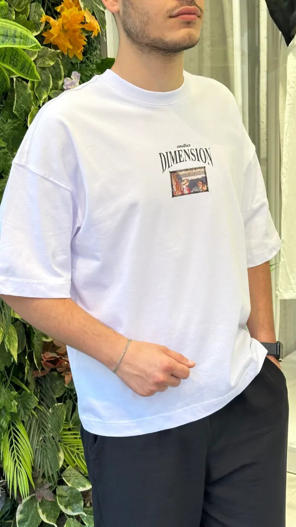 Beyaz Dimension T-Shirt