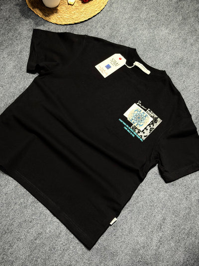 Everyting Baskılı Owersize T-shirt Siyah