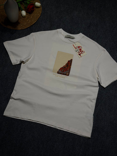 Not All Baskılı Oversize T-shirt Beyaz