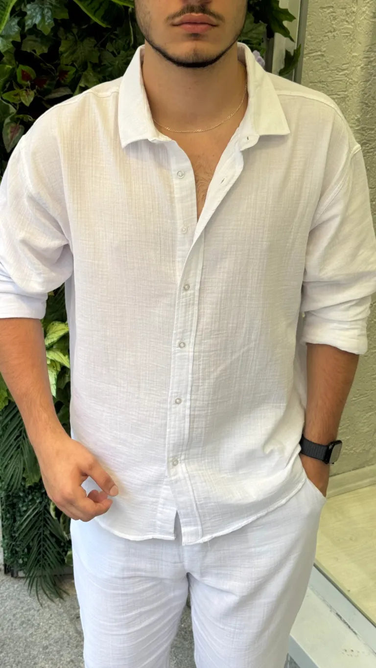Beyaz Müslin Gömlek
