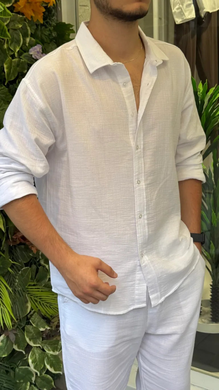 Beyaz Müslin Gömlek