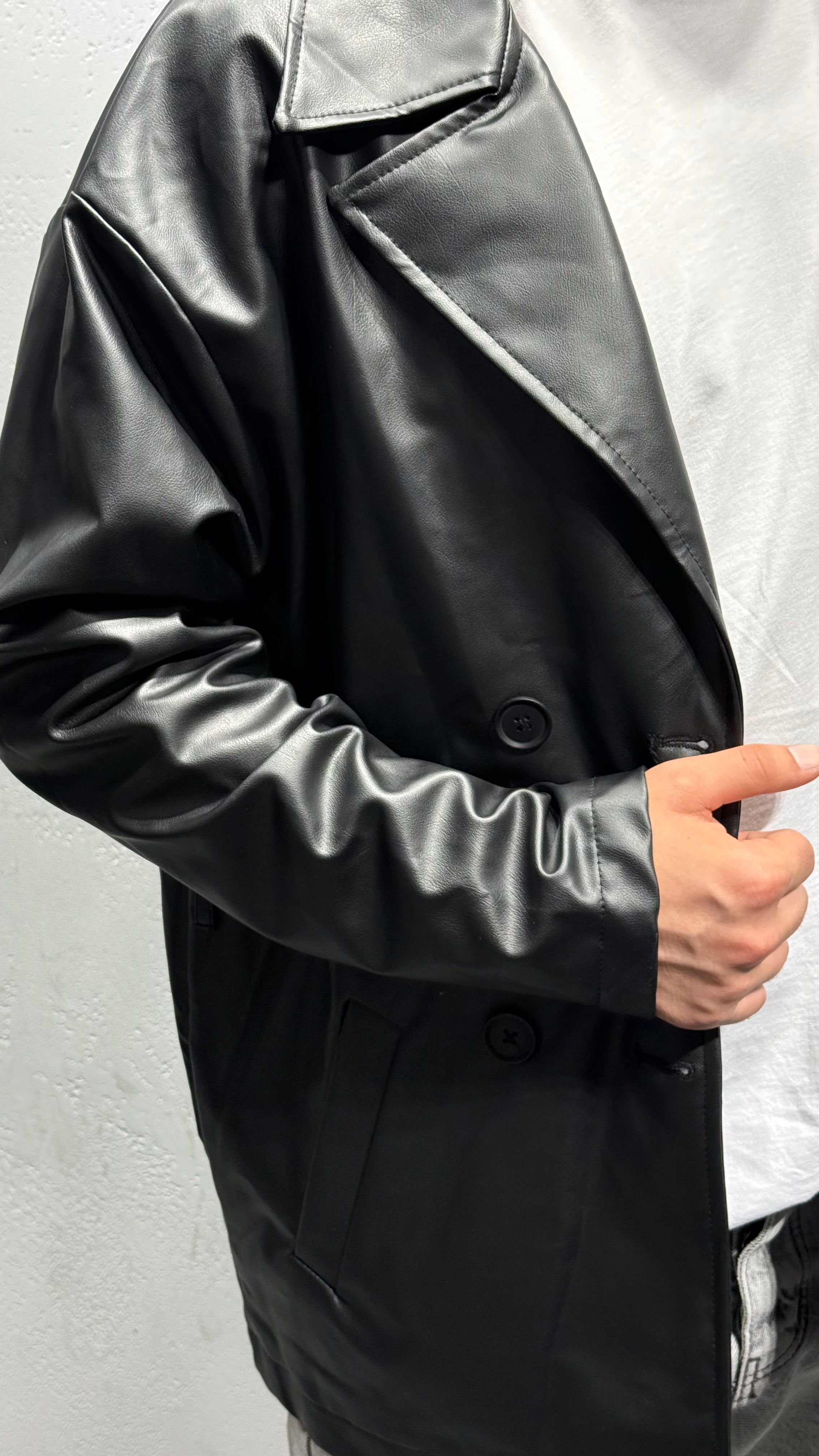 Diz Üstü Deri Ceket