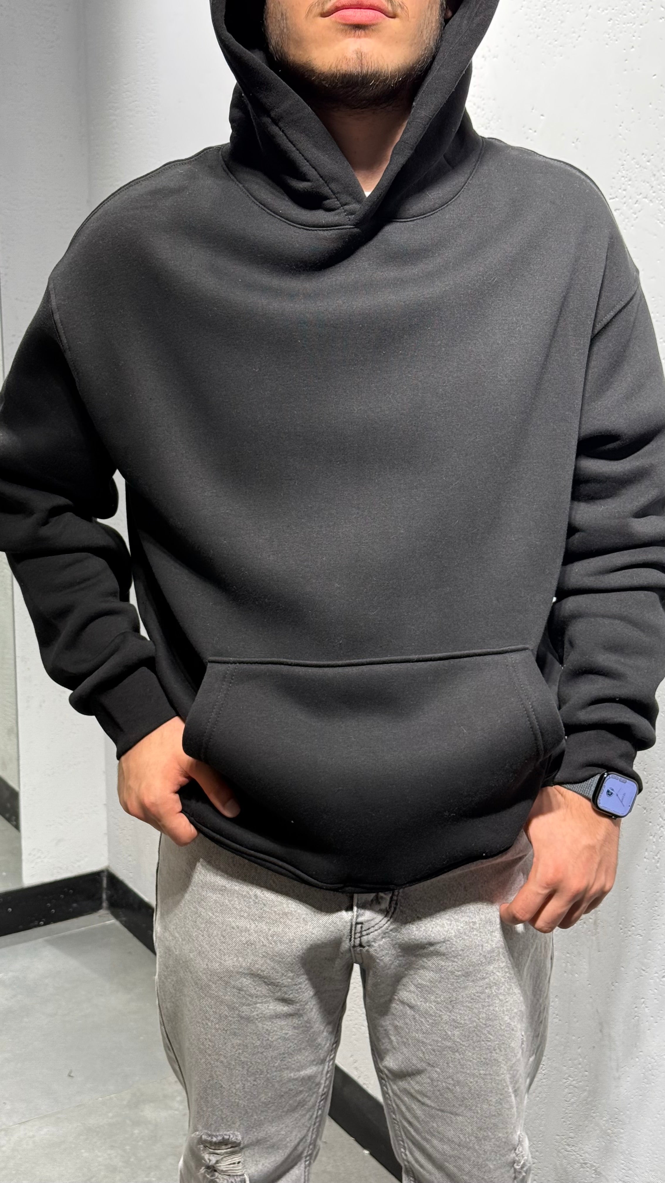 Kapüşonlu Basic Sweat