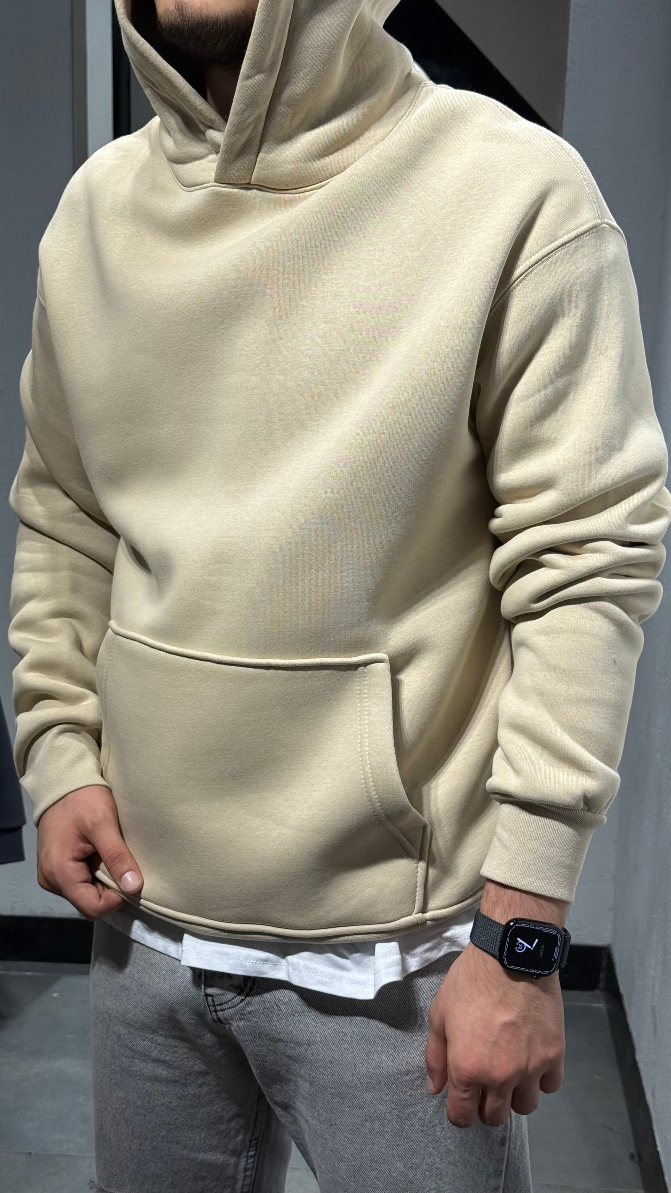 Kapüşonlu Basic Sweat
