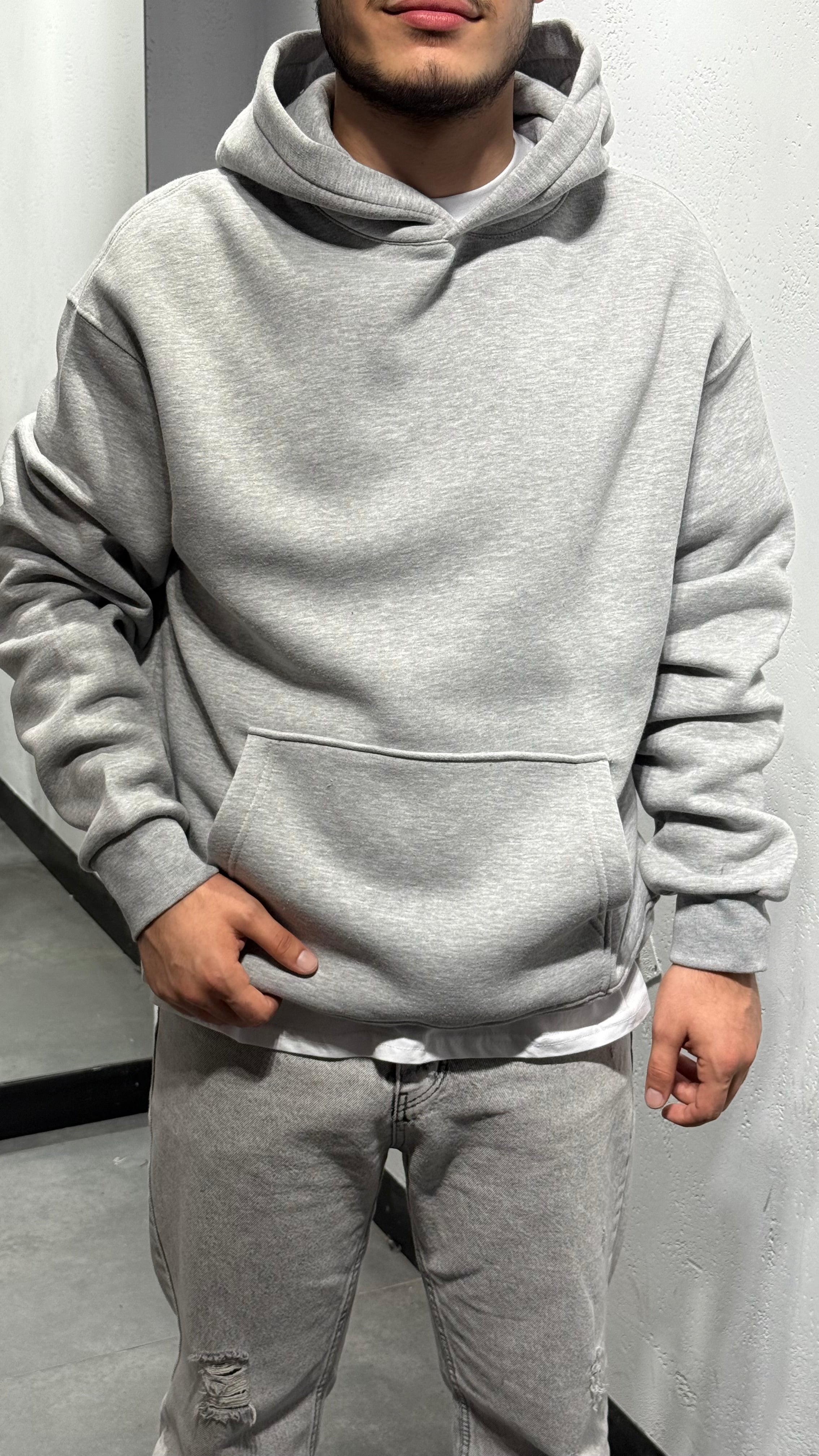 Kapüşonlu Basic Sweat
